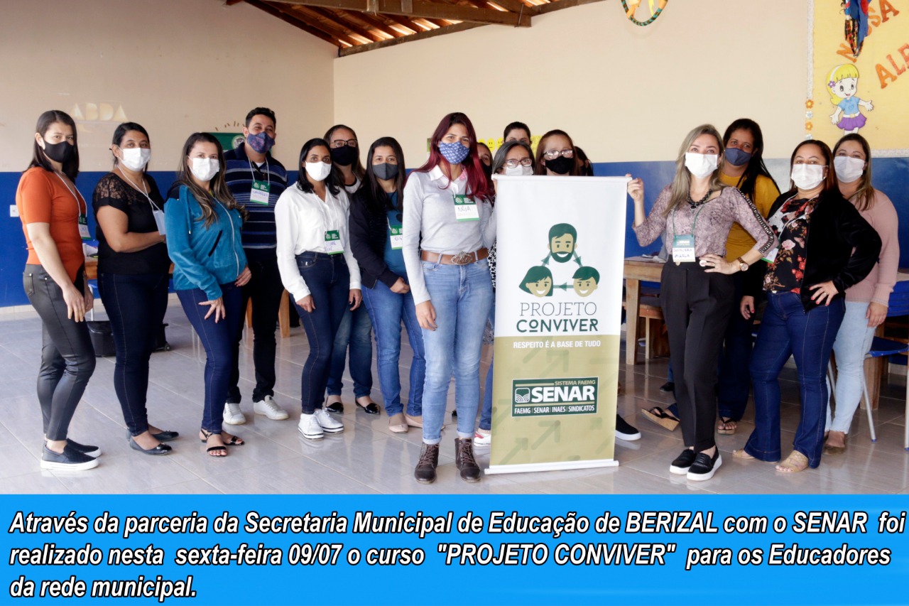 Secretaria Municipal de Educação e SENAR realiza curso " Projeto Conviver"