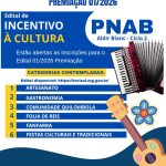 Resultado Disponível! Edital de Premiação para Agentes Culturais – PNAB